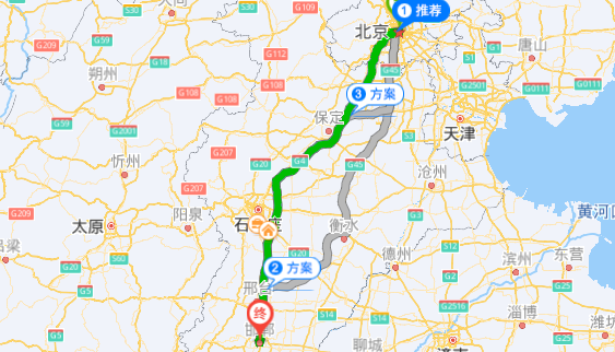 北京到邯郸多少公里,北京能回邯郸吗